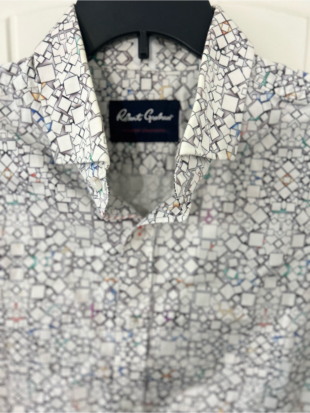 Robert Graham Cardwell Short Sleeve Shirt Button Up size 2XL